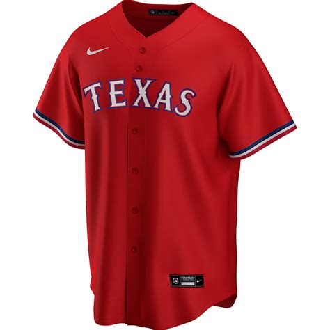 texas rangers baseball jersey red
